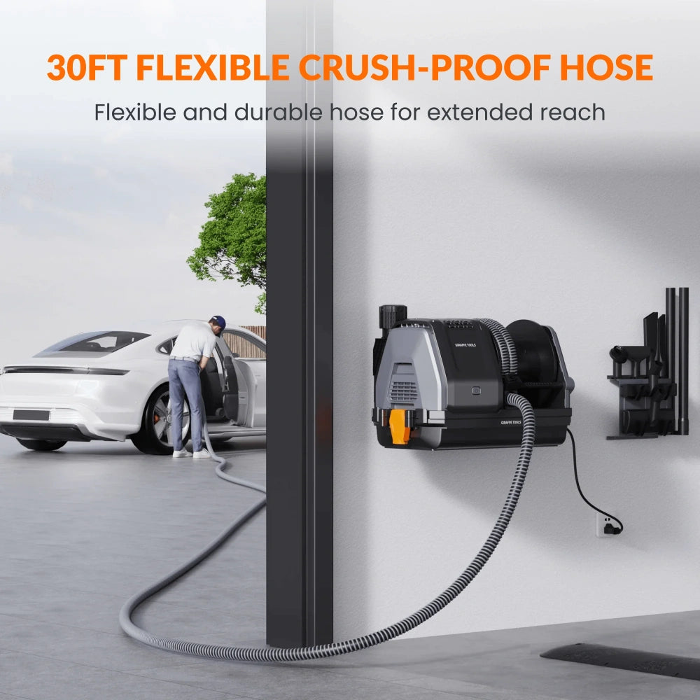 Wall-mounted home vacuum cleaner
