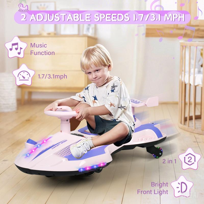 2-in-1 Rocking Car Ride-On Toy