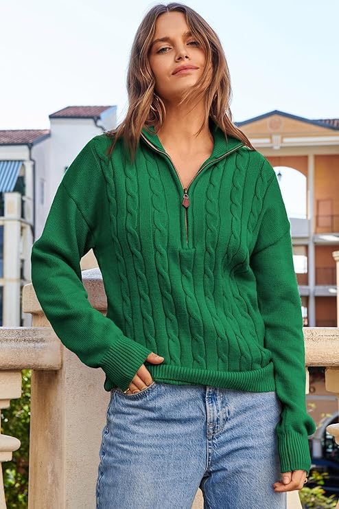 Casual Rib-Knit Pullover