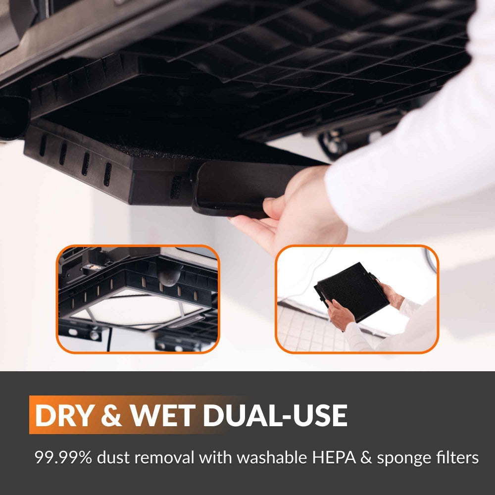 Wall-mounted home vacuum cleaner