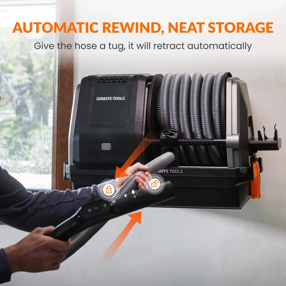 Wall-mounted home vacuum cleaner