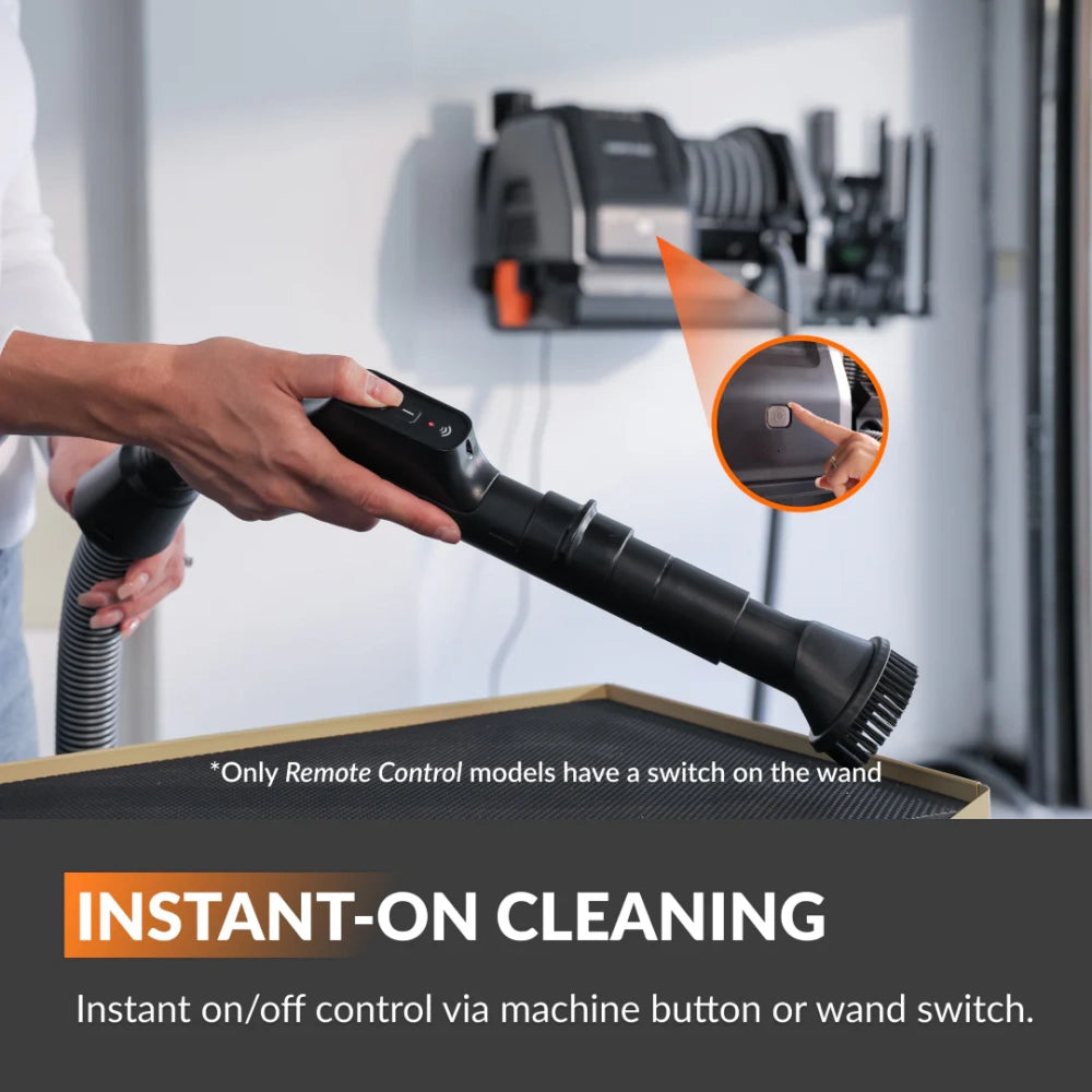 Wall-mounted home vacuum cleaner