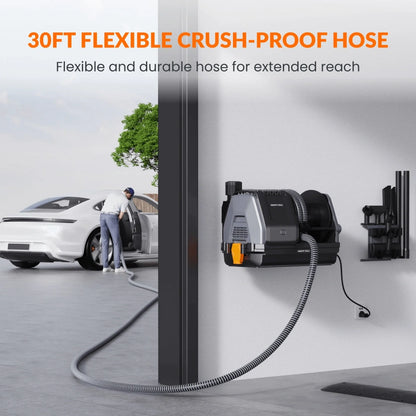 Wall-mounted home vacuum cleaner