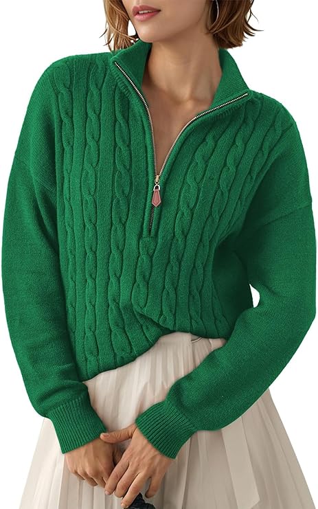Casual Rib-Knit Pullover